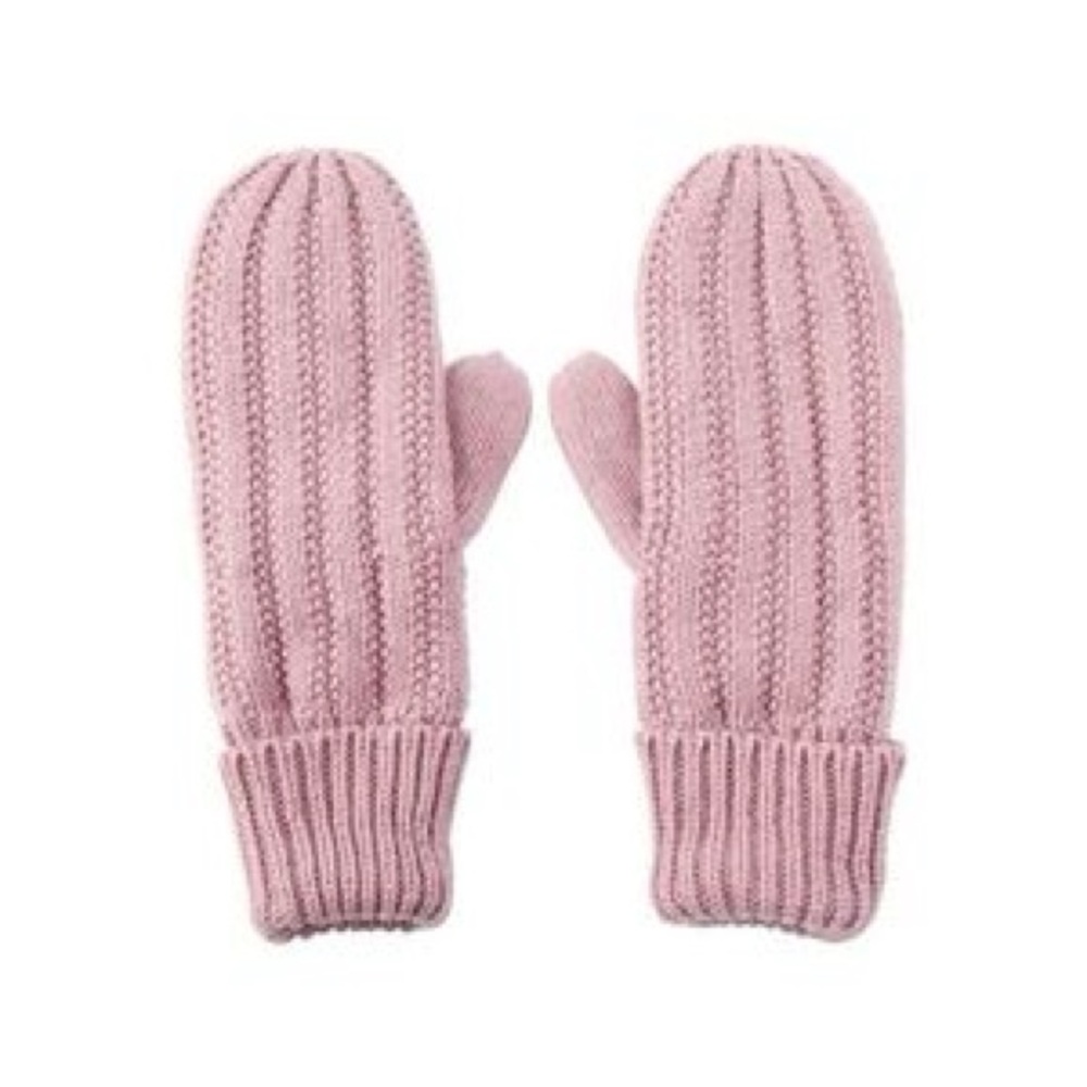 NWT Love & Lore Soft Pink Rory Rib Mittens with Soft Lining. NEW ❤️